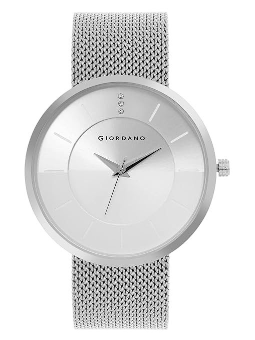 Giordano Analog Watch for Men & Boys Trendy and Slim Fit with Metal Strap Suitable for Casual & Formal Occasion | Men's Analogue Wrist Watches | GD-1166-11